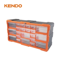 Tủ nhựa đựng linh kiện 22 ngăn kích thước 49.5 x 16 x 25.5 cm Kendo – 90247