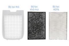 Máy lọc không khí và cảm biến bụi Sharp FP-J40E-W - Chính hãng