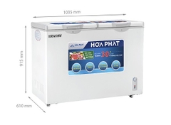 Tủ đông Hòa Phát 205 lít 2 ngăn HCF 506S2Đ2 - Dàn đồng