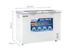 Tủ đông Hòa Phát 352 lít 1 ngăn HCF 666S1N2 - Dàn nhôm