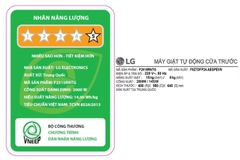 Máy giặt sấy LG Inverter giặt 15 kg - sấy 8 kg F2515RNTG