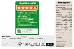 Điều hòa Panasonic cao cấp 2 chiều 12000Btu Inverter CS/CU-XZ12BKH-8