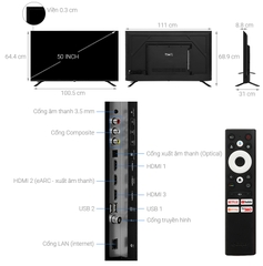 Google Tivi Casper 4K 50 inch D50UGC620 [ 50UGC620 ]