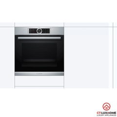 LÒ NƯỚNG ÂM TỦ BOSCH HBG655BS1M SERIE 8 71L ECOCLEAN