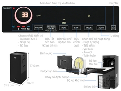Máy lọc không khí Daikin 82W MCK70ZVM7-T