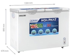 Tủ đông Hòa Phát 1 ngăn 2 cánh HCF 666S1N2