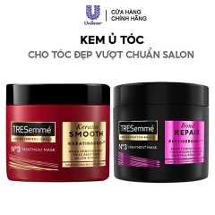 Kem ủ tóc TRESemmé vào nếp mượt mà Keratin Smooth Salon Quality Treatment Mask 180ml