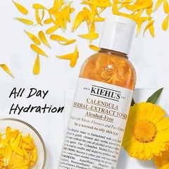 Nước cân bằng Kiehls hoa cúc làm dịu da 125ml Calendula Herbal Extract Alcohol-Free Toner