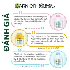 Nước tẩy trang Garnier làm sạch sâu lớp trang điểm 400ml