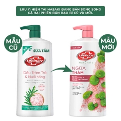 Sữa tắm Lifebuoy Detox muối hồng và rau má 800g