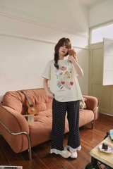 Tnqd cotton áo Kem