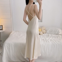Váy 2 dây dài lưng chéo 3 màu