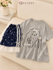Đùi cotton cún Xám