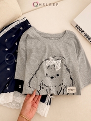 Đùi cotton cún Xám