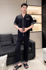 Tnqd Nam đen viền trắng