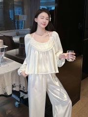 Td cổ tròn cột dây Đen Trắng