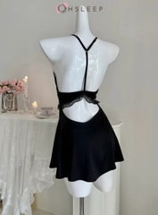 Váy 2d ren Hồng Đen