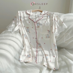 Set 3 gấu Hồng Trắng