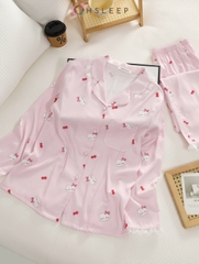 TD cc mèo nơ Hồng Tím