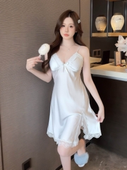 Váy 2 dây trơn nơ 5 màu