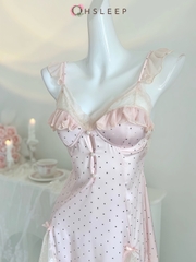Váy 2d chấm bi Hồng