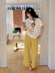 Tnqd cotton quần vàng