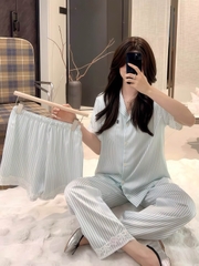 Set 3 Tnqd sọc Hồng Xanh