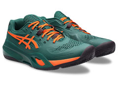 Giày Tennis/Pickleball Nam Asics GEL-RESOLUTION X JEWEL GREEN/ENERGY ORANGE