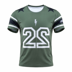 Áo Ngắn Tay Thể Thao Nam Pickleball/Tennis About Tech ICON MILITARY GREEN