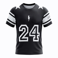 Áo Ngắn Tay Thể Thao Nam Pickleball/Tennis About Tech ICON 24 BLACK & WHITE