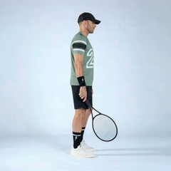 Áo Ngắn Tay Thể Thao Nam Pickleball/Tennis About Tech ICON MILITARY GREEN