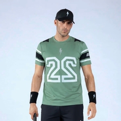 Áo Ngắn Tay Thể Thao Nam Pickleball/Tennis About Tech ICON MILITARY GREEN
