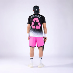 Áo Ngắn Tay Thể Thao Nam Pickleball/Tennis About Tech CRAZY ROSA SHOCKING