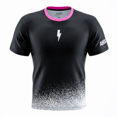 Áo Ngắn Tay Thể Thao Nam Pickleball/Tennis About Tech CRAZY ROSA SHOCKING