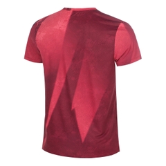 Áo Bidi Badu tay ngắn thể thao tennis/pickleball nam Freeze Out Dark Red Pink BB110043-9050