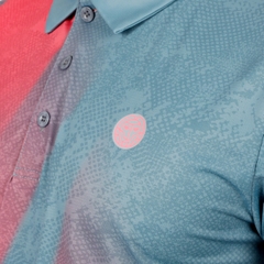 Áo Bidi Badu tay ngắn thể thao tennis/pickleball nam Freeze Out Polo Grey Pink BB110045-8050