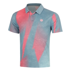 Áo Bidi Badu tay ngắn thể thao tennis/pickleball nam Freeze Out Polo Grey Pink BB110045-8050