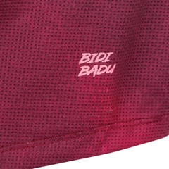 Áo Bidi Badu tay ngắn thể thao tennis/pickleball nữ Freeze Out Dark Red BB110046-9050