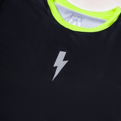 Áo Ngắn Tay Thể Thao Nam Pickleball/Tennis About Tech CRAZY FLUO YELLOW