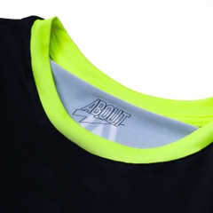 Áo Ngắn Tay Thể Thao Nam Pickleball/Tennis About Tech CRAZY FLUO YELLOW