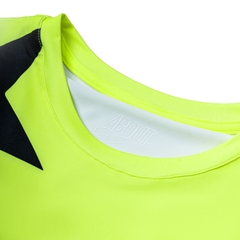 Áo Ngắn Tay Thể Thao Nam Pickleball/Tennis About Tech STARS FLUO YELLOW