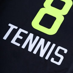 Áo Ngắn Tay Thể Thao Nam Pickleball/Tennis About Tech ICON TOKYO BLACK & FLUO YELLOW