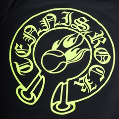 Áo Ngắn Tay Thể Thao Nam Pickleball/Tennis About Tech ROCK BLACK & FLUO YELLOW