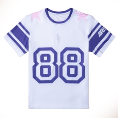 Áo Ngắn Tay Thể Thao Nam Pickleball/Tennis About Tech ICON 88 WHITE & PURPLE