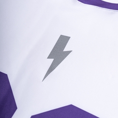 Áo Ngắn Tay Thể Thao Nam Pickleball/Tennis About Tech ICON 88 WHITE & PURPLE