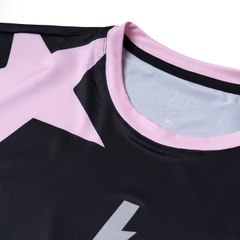 Áo Ngắn Tay Thể Thao Nam Pickleball/Tennis About Tech STARS BLACK & PINK