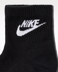 Tất Thể Thao Unisex Nike Black Cổ Thấp 3PR - Black