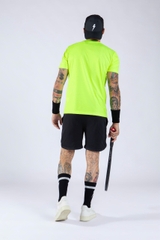 Áo Ngắn Tay Thể Thao Nam Pickleball/Tennis About Tech STARS FLUO YELLOW