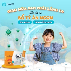 Cốm Enzyme BioLG Bổ Tỳ Ăn Ngon Dành Cho Bé Biếng Ăn Chậm Lớn Tiêu Hóa Kém Sức Đề Kháng Yếu 20 Gói