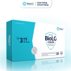[QUÀ CHO MẸ] BioLG Colon Men Vi Sinh 3 Tỷ Lợi Khuẩn Bacillus Giảm Táo Bón Tiêu Chảy Đầy Hơi Hỗ Trợ Đại Tràng 20 Ống